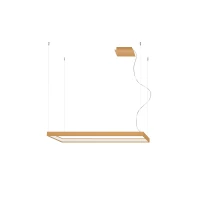 LED pendant light 100 cm – linear, gold, CRI98 - Image 2
