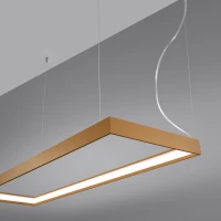 LED pendant light 100 cm – linear, gold, CRI98 - Image 4