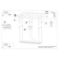 Pendant light 100 cm – rectangular, white, CRI93 LED - Image 8