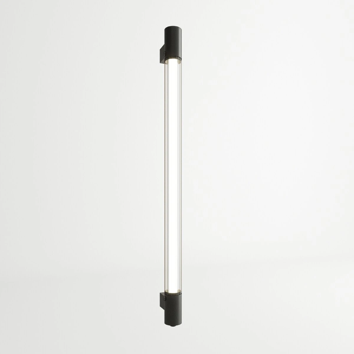 Wall lamp 105 cm – linear, black, warm G13 light
