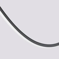 LED pendant 15W – curved line, black, warm 3000K - Image 9