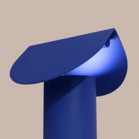 Stalinis šviestuvas 6,3W – cilindrinis, ultramarino, šiltos LED šviesos - Nuotrauka 6