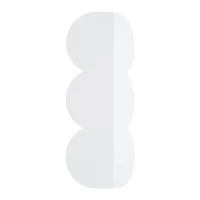 Sieninis šviestuvas 2x8W – banguotas siluetas, baltas, G9 - Nuotrauka 1
