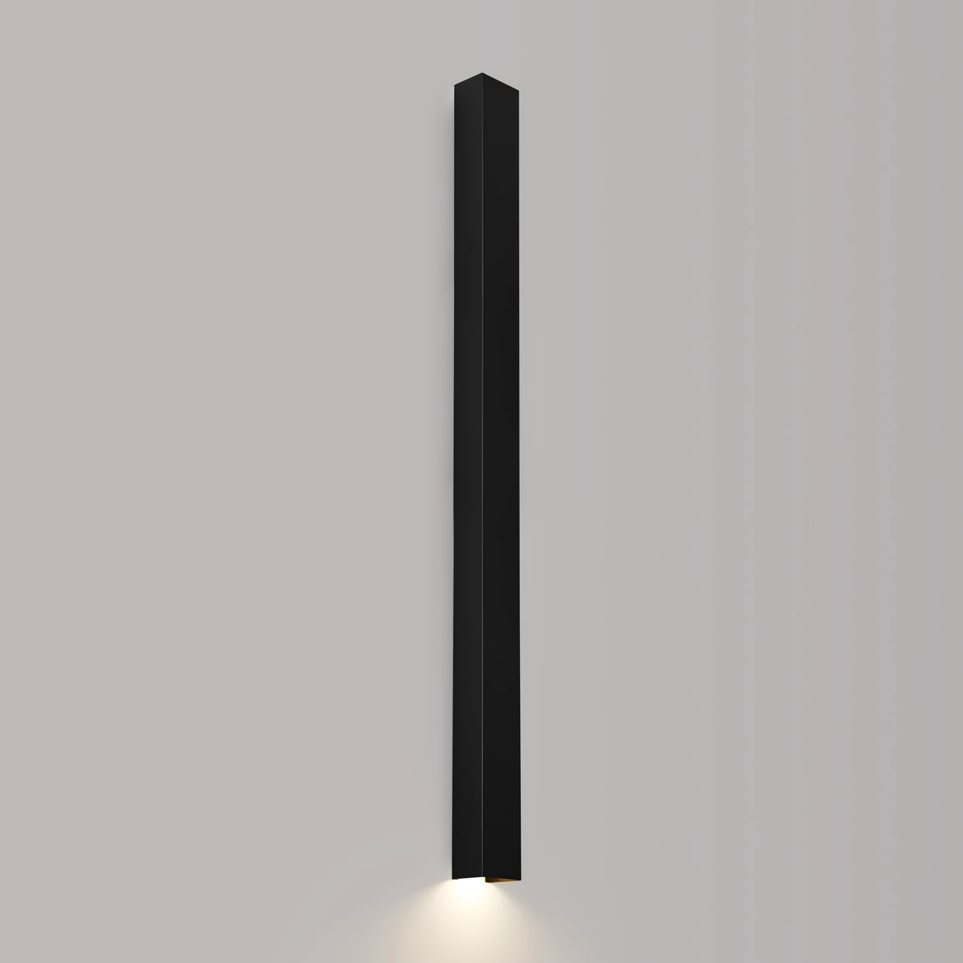 Sieninis šviestuvas 120 cm – linijinis, juodas, GU10