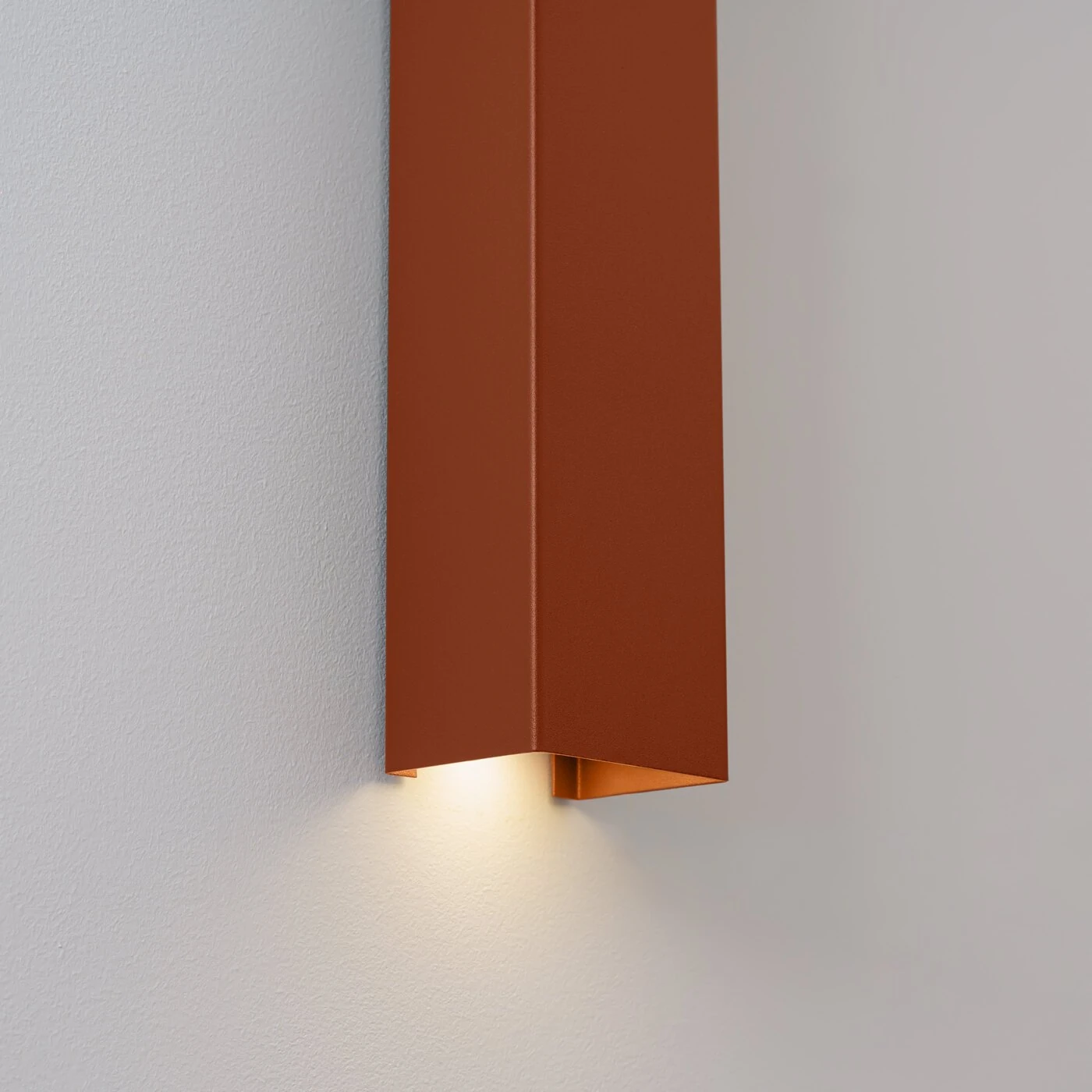 Wall lamp 120 cm – linear, red ochre, GU10