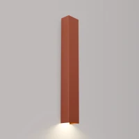 Wall lamp 60 cm – rectangular, red ochre, GU10 - Image 1