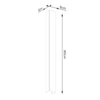 Wall lamp 90 cm – linear, white, GU10 - Image 8