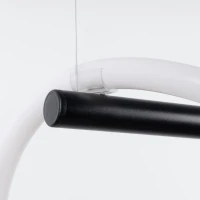 Pakabinamas LED šviestuvas 84 cm – linijinis, juodas, CCT reguliuojamas - Nuotrauka 5