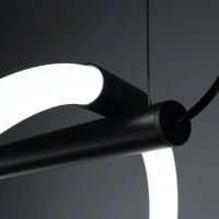 Pakabinamas LED šviestuvas 84 cm – linijinis, juodas, CCT reguliuojamas - Nuotrauka 7