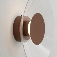 Sieninis šviestuvas 28 cm – apvalus, moka, LED 4000K - Nuotrauka 5