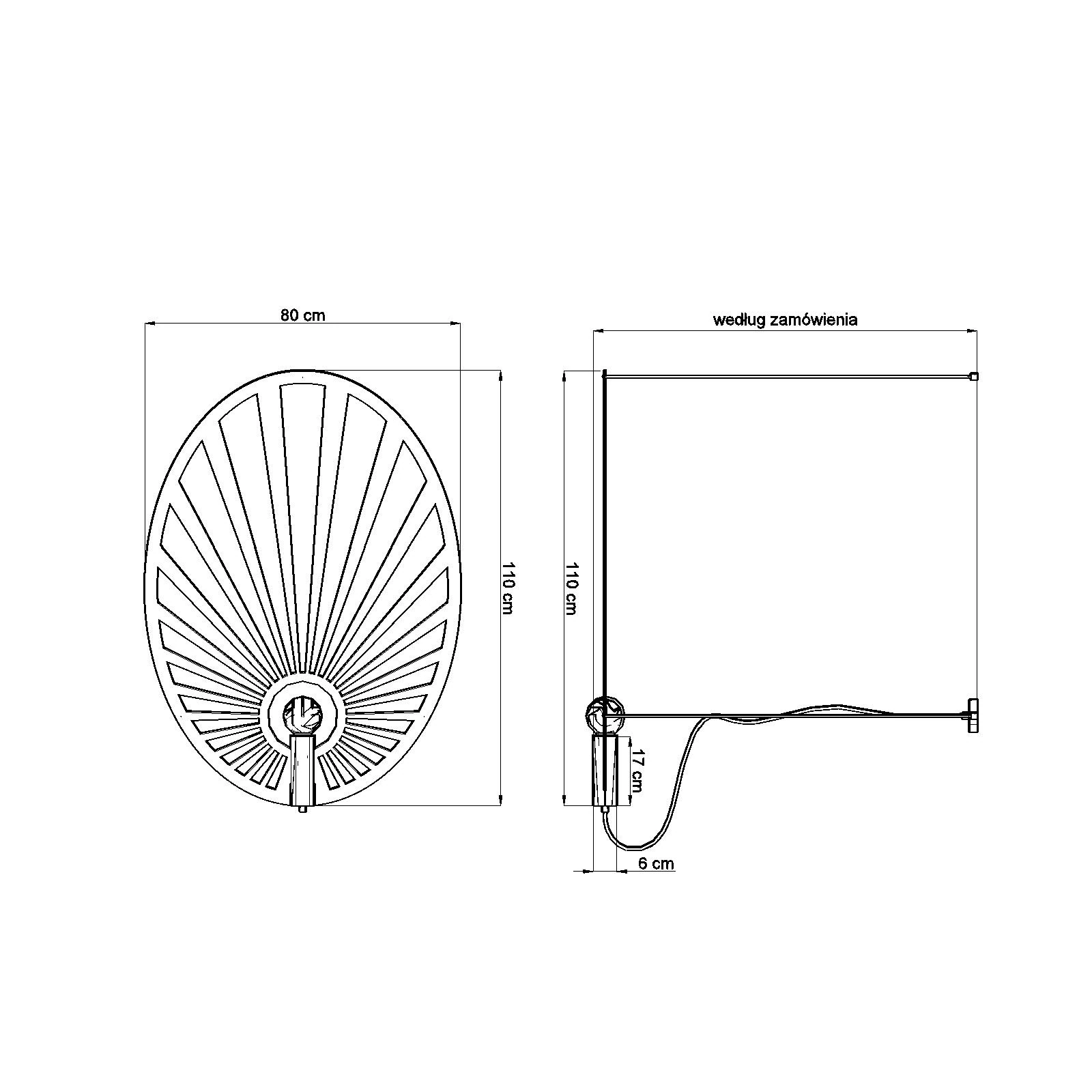 Pakabinamas šviestuvas 110 cm – lapo forma, juodas, E27