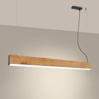 Pendant light 120 cm/17W – linear, oak, CRI98 - Image 4