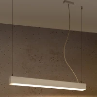 Pakabinamas LED šviestuvas 67 cm – linijinis, baltas, opalinis difuzorius - Nuotrauka 4