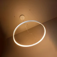 Pakabinamas šviestuvas RIO 110 47W – apvalus, juodas, šilta LED šviesa - Nuotrauka 5