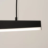 Pakabinamas LED šviestuvas 150 cm – lenkta linija, juodas, CRI93 - Nuotrauka 6