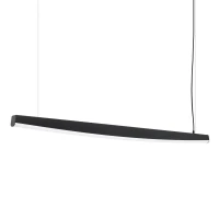 Pakabinamas LED šviestuvas 150 cm – lenkta linija, juodas, CRI93 - Nuotrauka 2