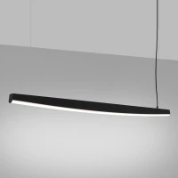 150 cm LED pendant light – linear, black, CRI93 - Image 1