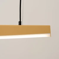 Pendant lamp 150 cm / 25W – linear, gold, warm LED light - Image 6