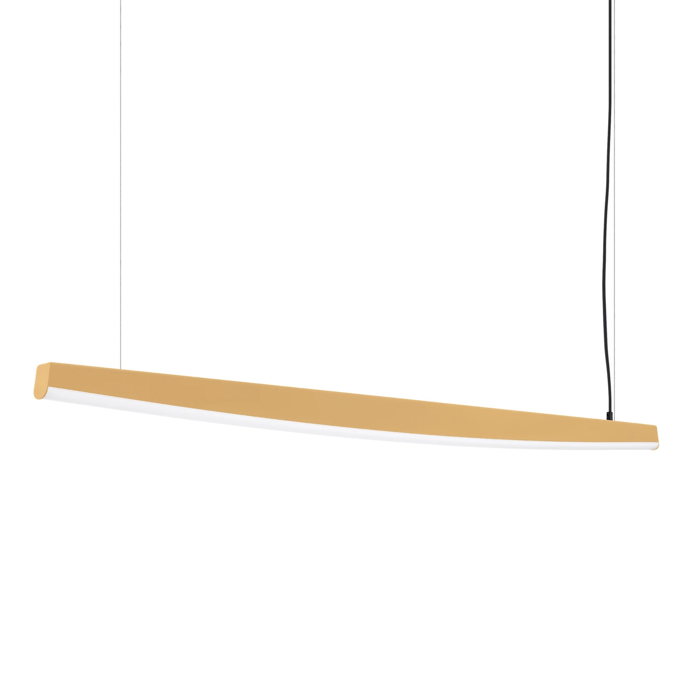 Pendant light 25W – linear, gold, CRI93 LED