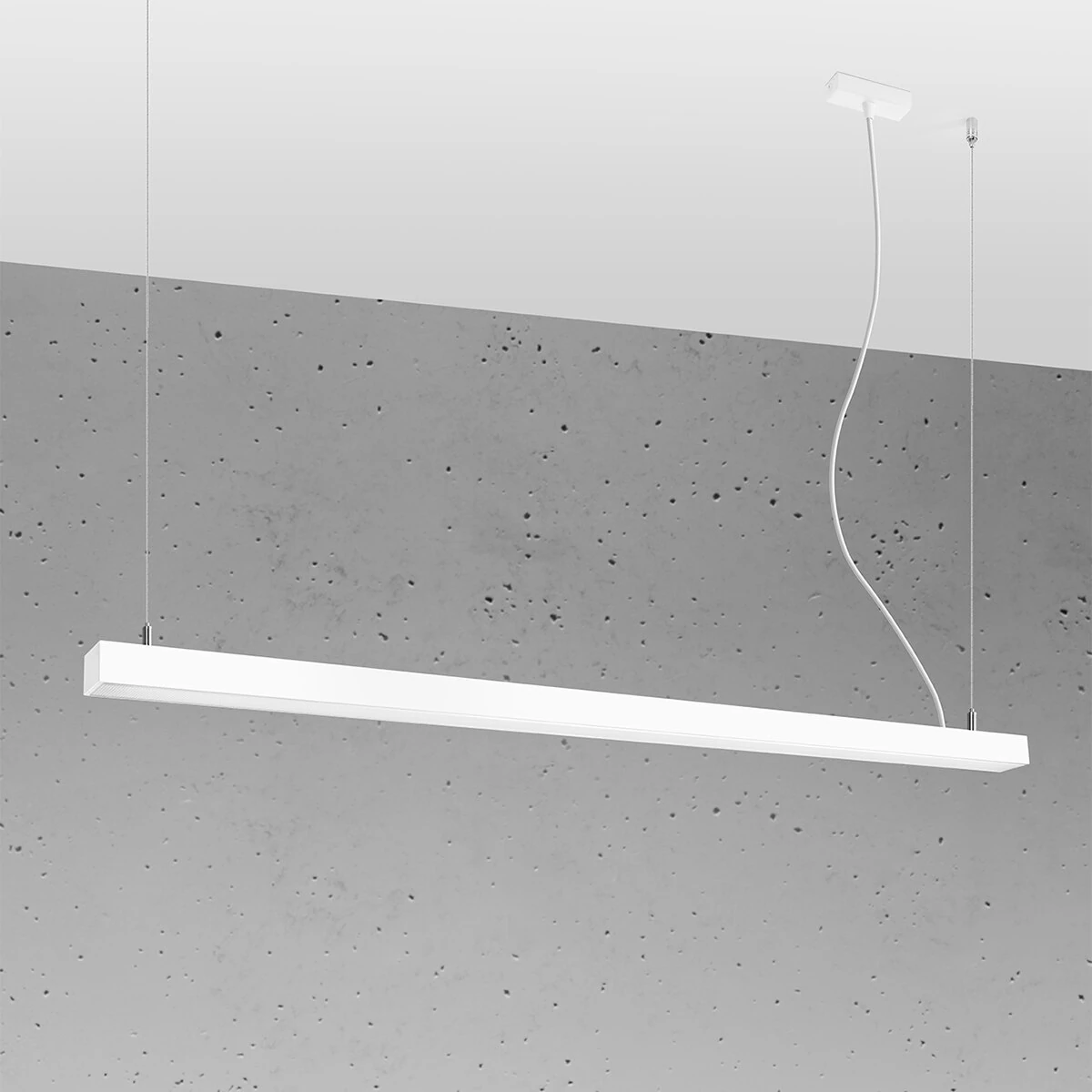 Pendant LED lamp 150 cm – linear, white, CRI90