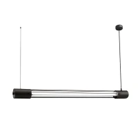 Pendant lamp 105 cm – linear, black, with G13 light source