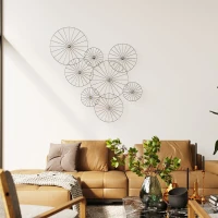 Wall ceiling lamp 45 cm – round, black, E27 socket - Image 7