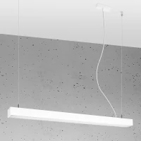 Pendant LED lamp 90 cm – linear, white, opal diffuser - Image 3