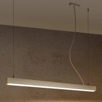 Pendant LED lamp 90 cm – linear, white, opal diffuser - Image 4