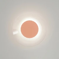 Wall lamp 28 cm – round, peach, LED 4000K - Image 4
