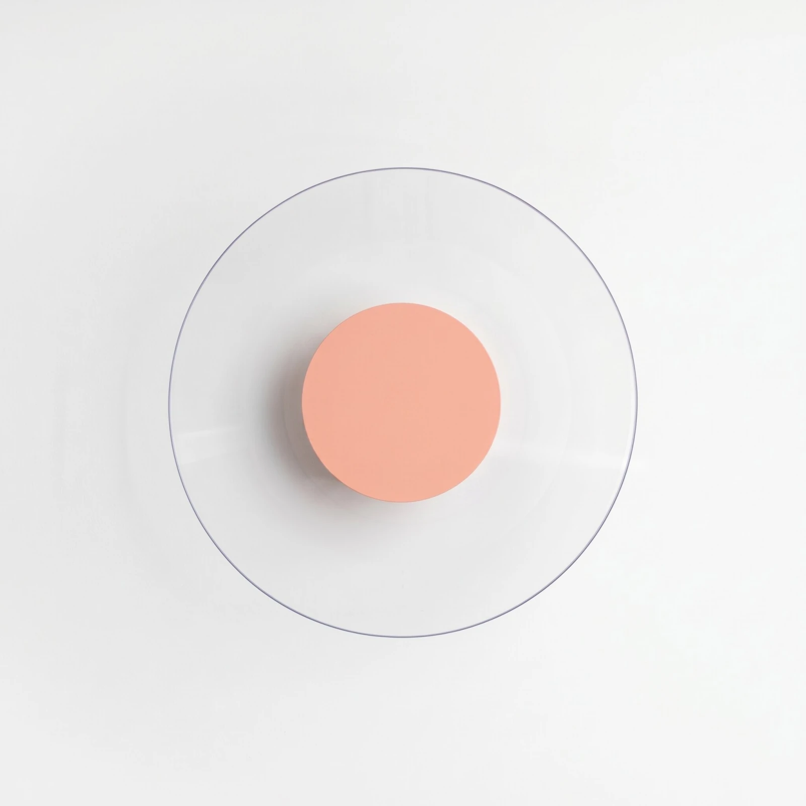 Wall lamp 28 cm – round, peach, LED 4000K