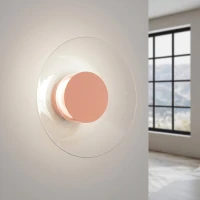 Wall lamp 28 cm – round, peach, LED 4000K - Image 1