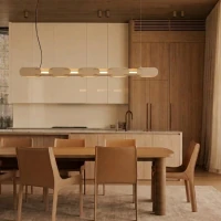 Pendant lamp 158 cm – linear, beige, DALI dimmable - Image 9