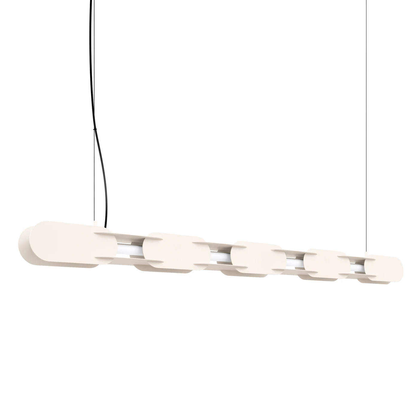 Pendant lamp 158 cm – linear, beige, DALI dimmable