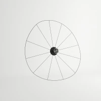 Lubinis/sieninis šviestuvas 140 cm – apvalus, juodas, E27 - Nuotrauka 3