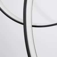 Pakabinamas LED šviestuvas 173W – 5 žiedai, juodas, CRI93 - Nuotrauka 7