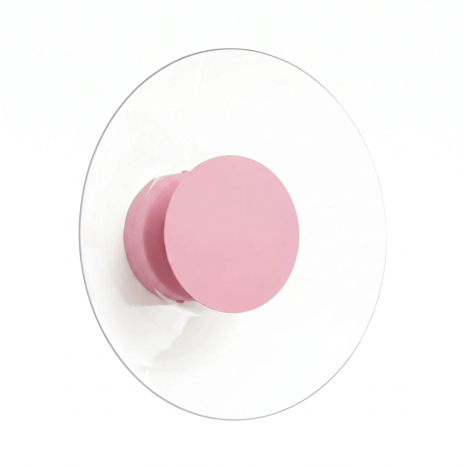 Wall lamp 28 cm – round, pink, warm LED glow