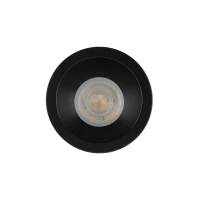 Recessed GU10 spotlight 10 W – round, black, glass detail - Image 9