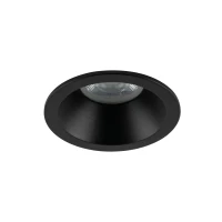 Recessed GU10 spotlight 10 W – round, black, glass detail - Image 2