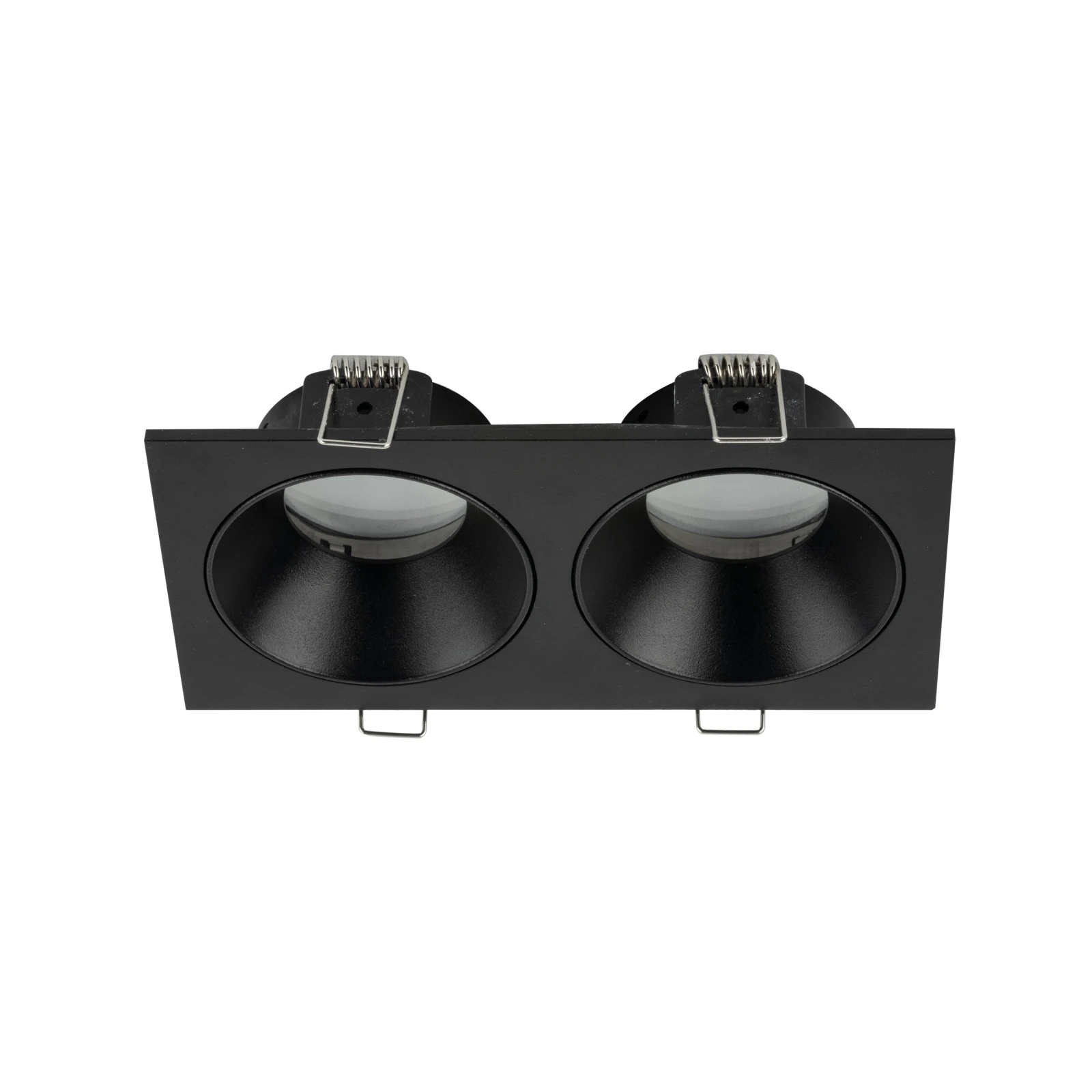 Dvigubas GU10 šviestuvas PRISMA DUO, juodas, IP65