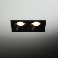 Dvigubas GU10 šviestuvas PRISMA DUO, juodas, IP65 - Nuotrauka 1