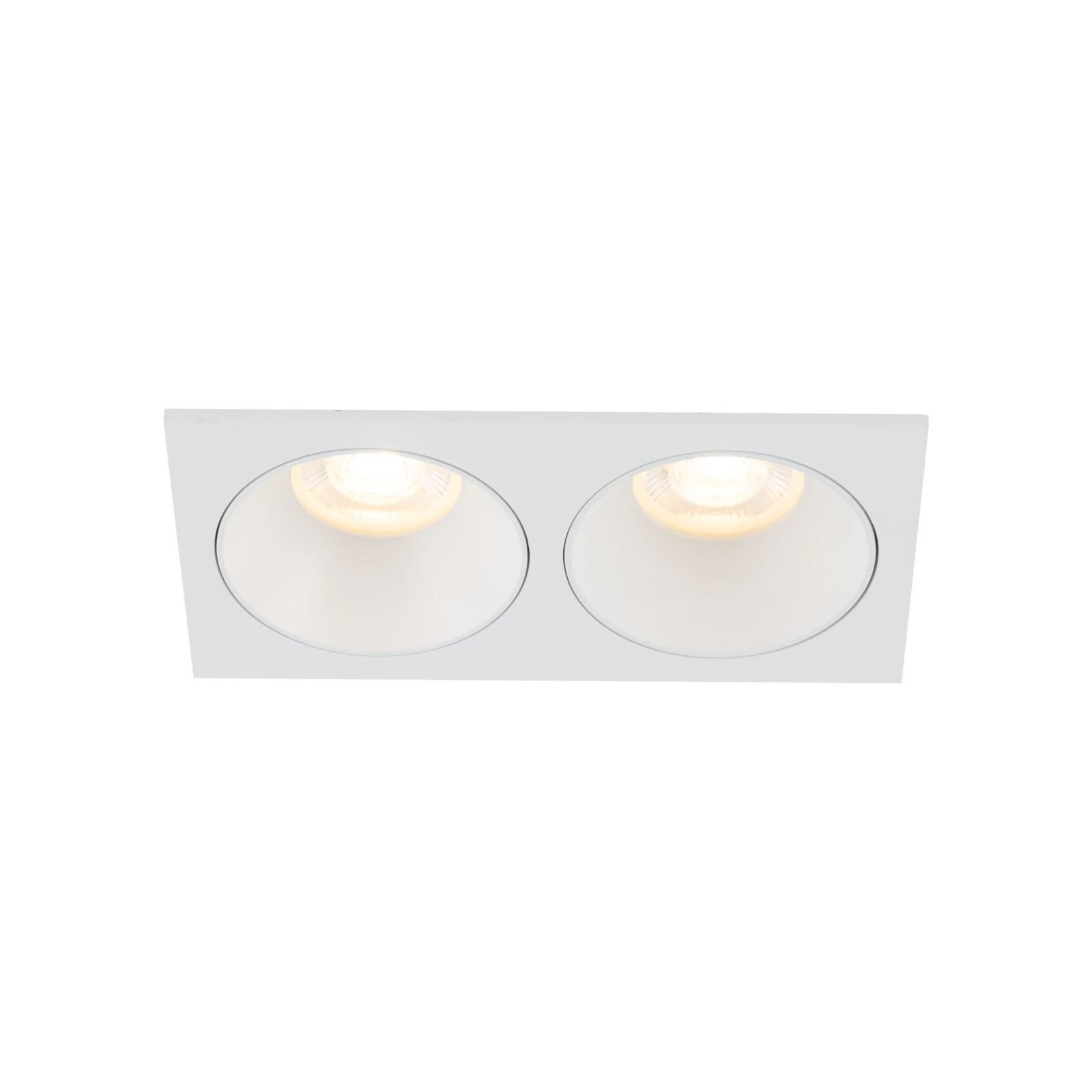 Dvigubas GU10 šviestuvas PRISMA DUO, baltas, IP65