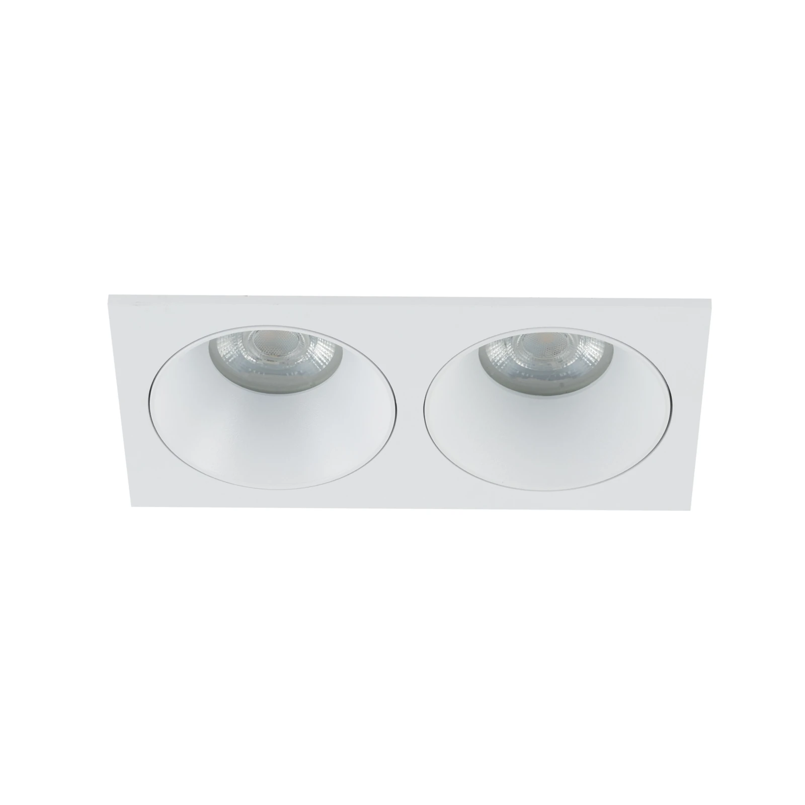 Dvigubas GU10 šviestuvas PRISMA DUO, baltas, IP65