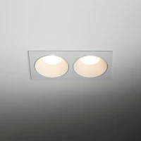 Dvigubas GU10 šviestuvas PRISMA DUO, baltas, IP65 - Nuotrauka 1