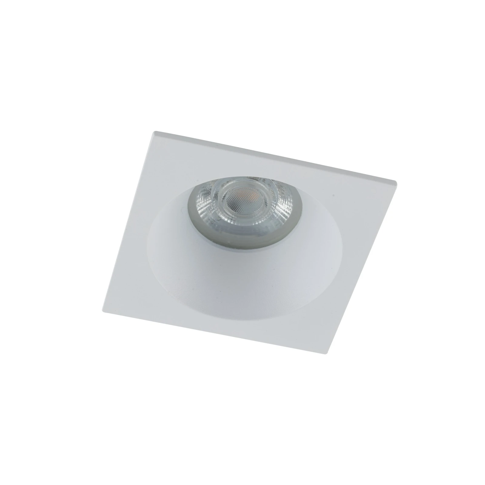 GU10 ceiling spotlight – square, white, IP65