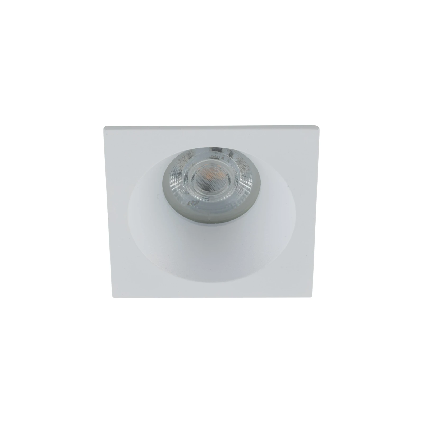 GU10 ceiling spotlight – square, white, IP65