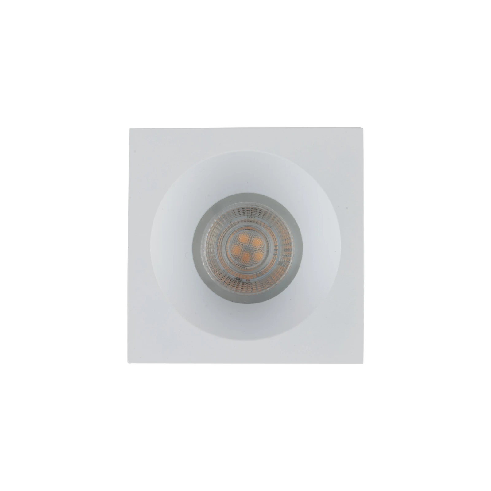 GU10 ceiling spotlight – square, white, IP65