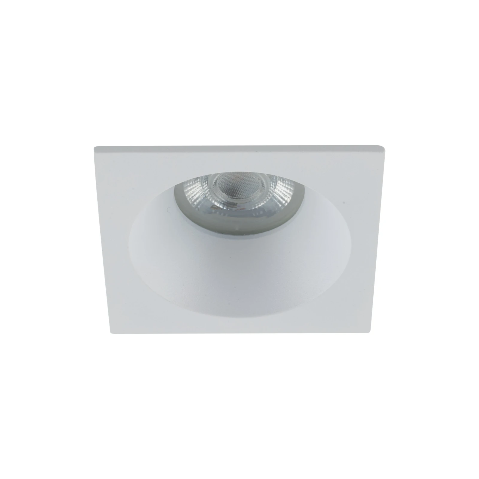 GU10 ceiling spotlight – square, white, IP65
