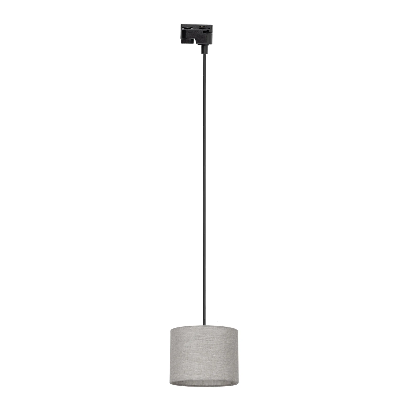 Track light 20 cm – fabric shade, black, E27