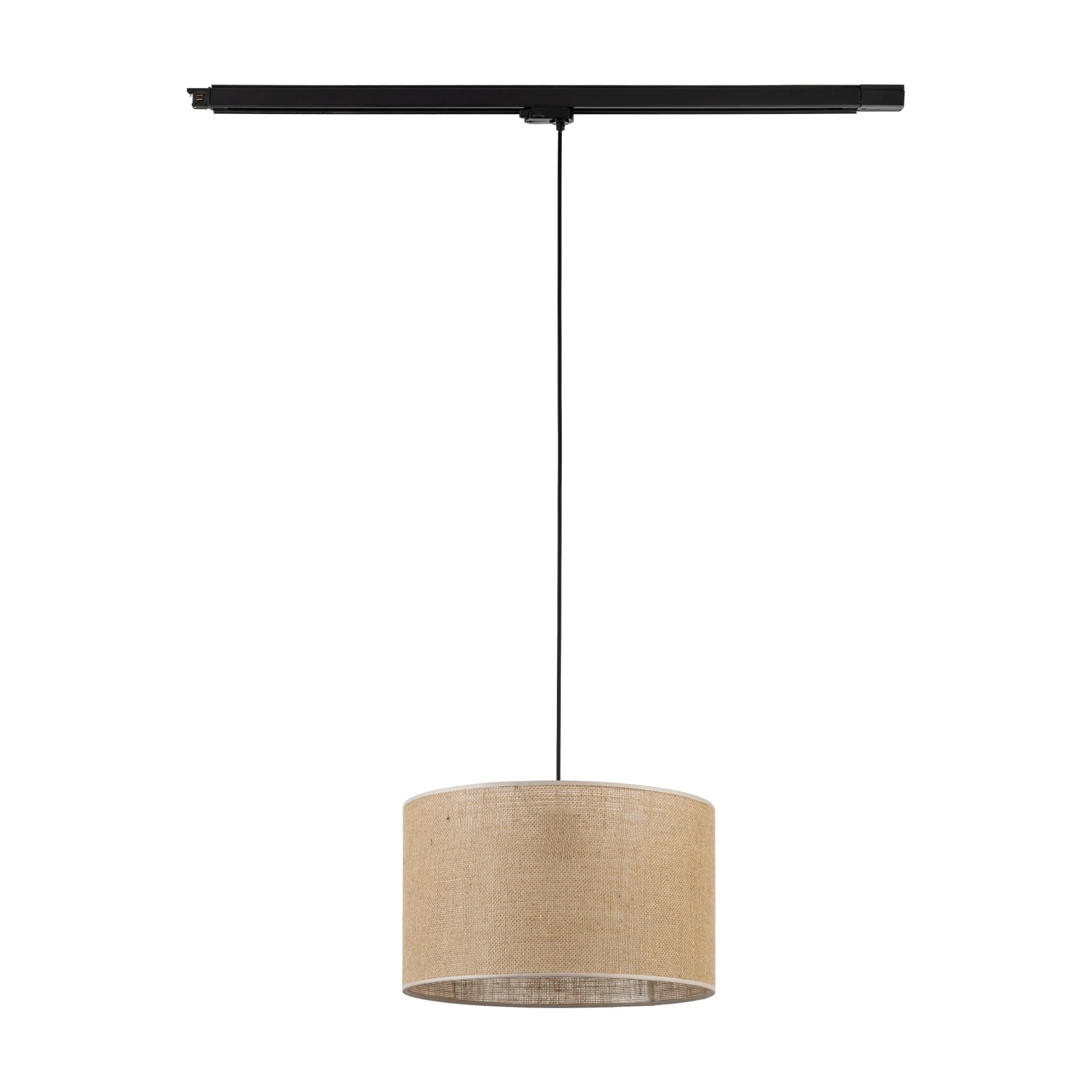 TRACER JUTA 38 cm track light – brown fabric, E27