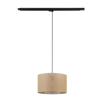 TRACER JUTA 38 cm track light – brown fabric, E27 - Image 5